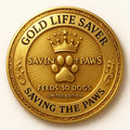 GOLD LIFE SAVER BADGE - FEEDS 80 DOGS