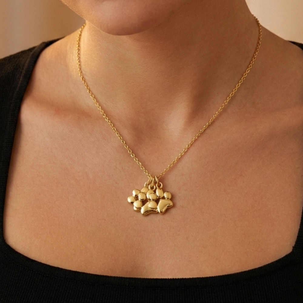 Free Triple Paw Necklace