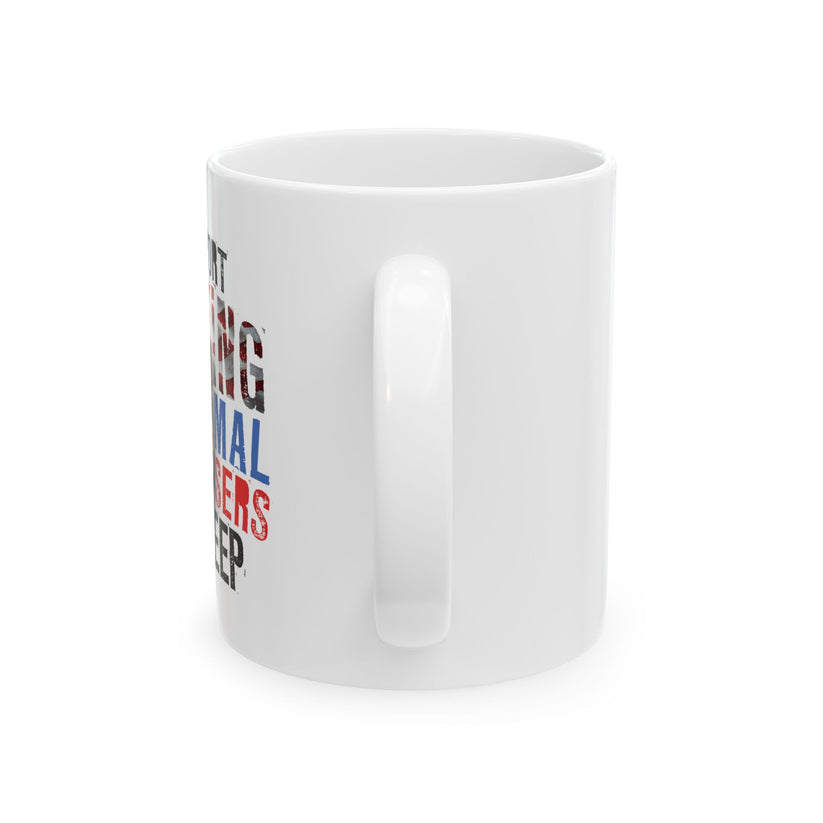 I Support Putting Animal Abusers To Sleep Mug - America 250th Edition 11oz