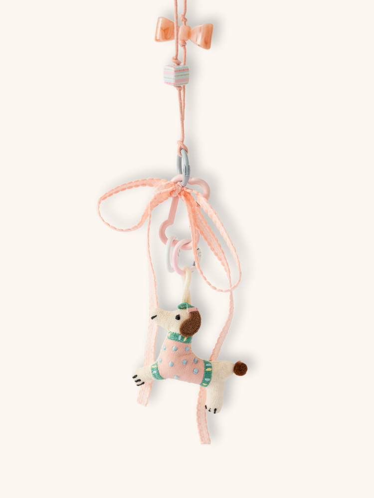 Sweet Bow Pup Charm