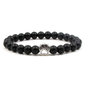 Cat Free Onyx Paw Bracelet