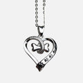 Dog Paw and Heart Necklace in Stainless Steel VIP