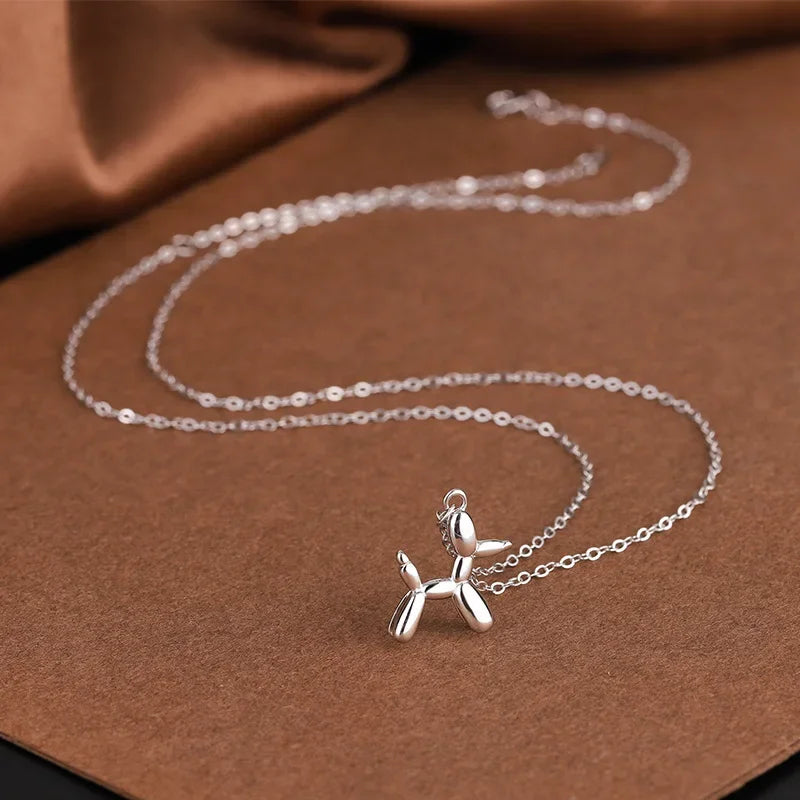 Gold-Tone Balloon Dog Pendant Necklace VIP