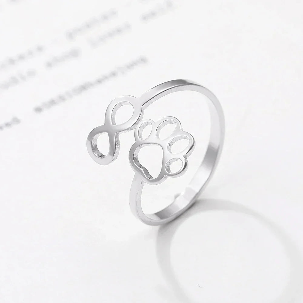 Adjustable Infinity Paw Ring – Stainless Steel VIP