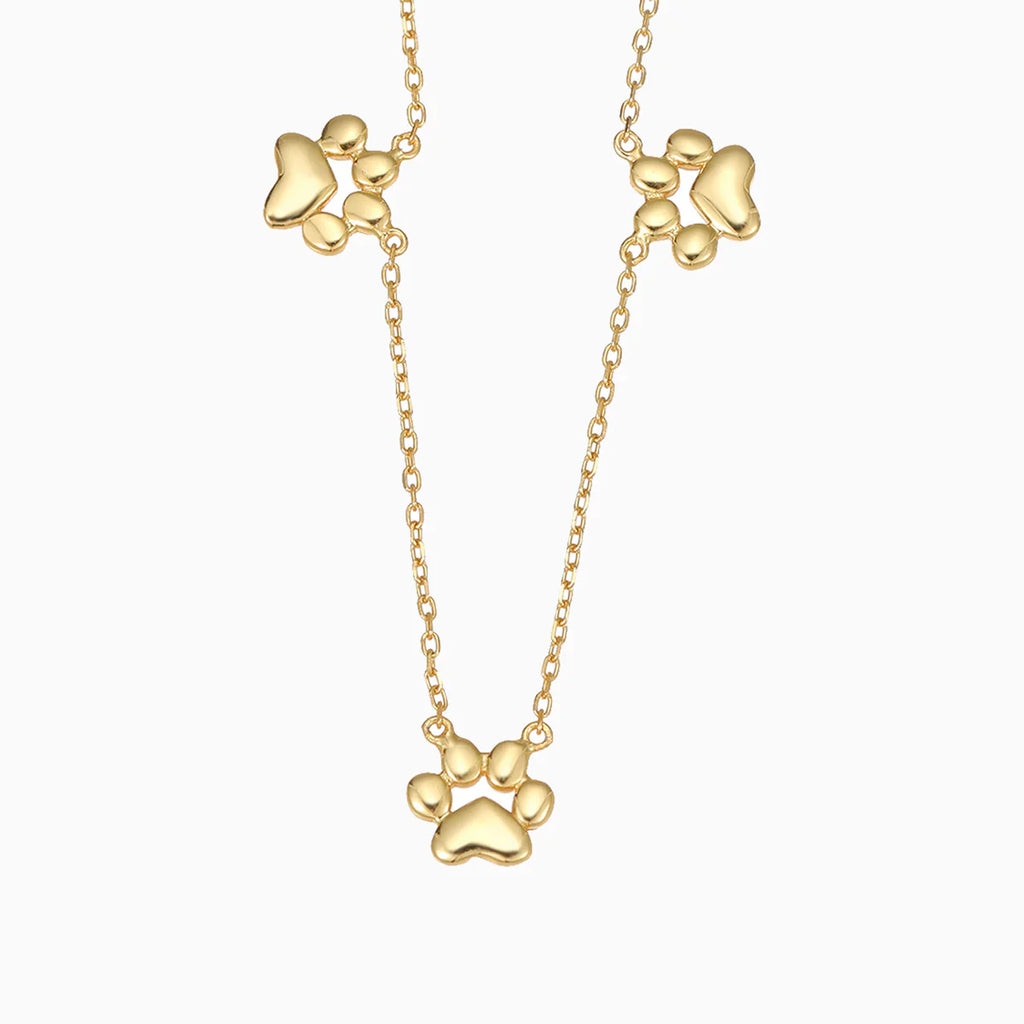 Trinity Paw Necklace