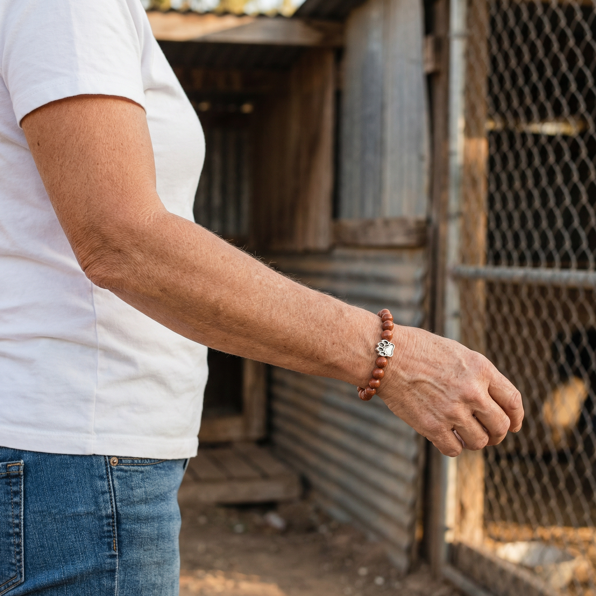 Cat Free Auburn Paw Bracelet