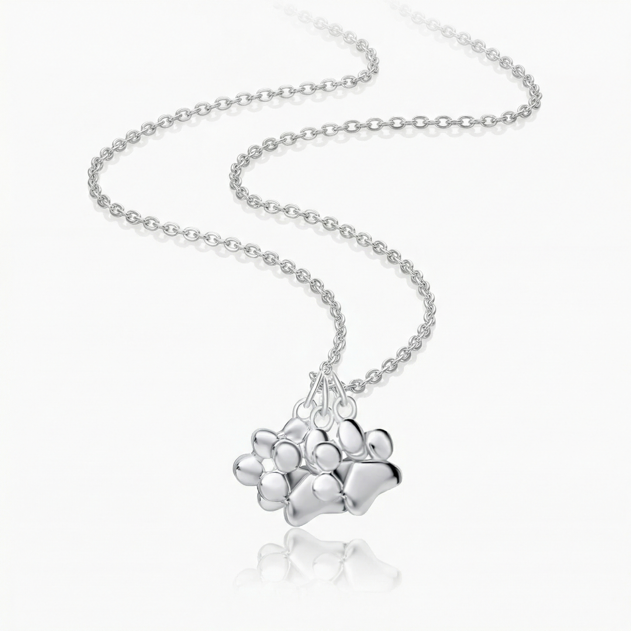 Triple Paw Necklace
