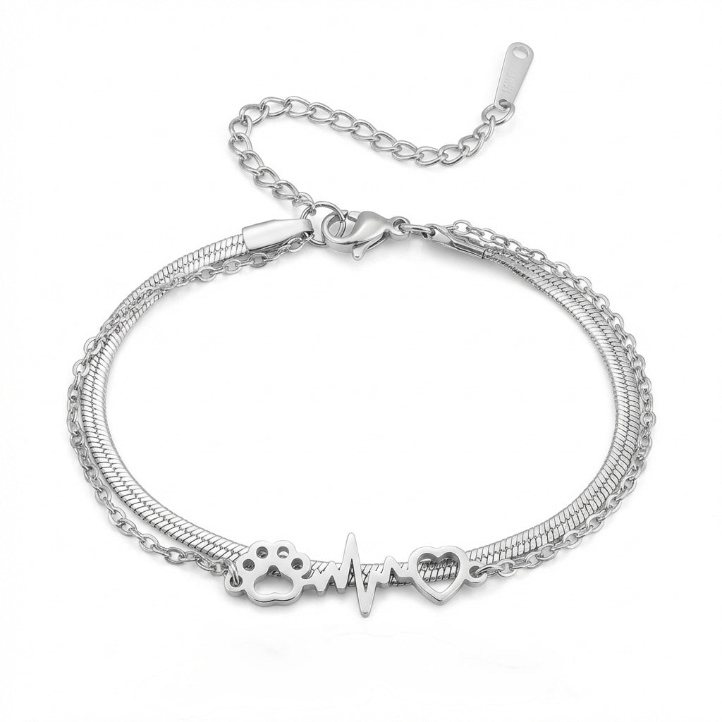 Cat Free Heartbeat Love Bracelet
