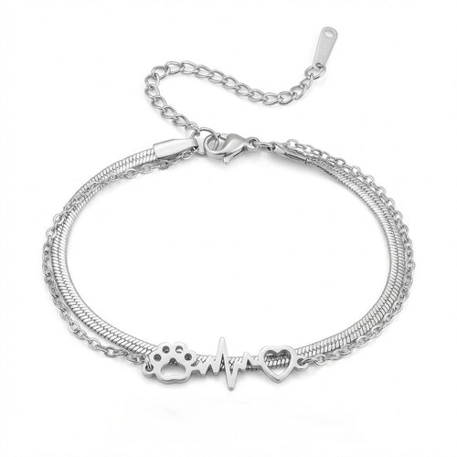 Cat Free Heartbeat Love Bracelet