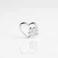 Cute Jewelry Dog Footprint Heart