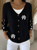 Casual Paw Print Sweatshirt