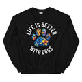 Floral Paw Life is Better with Dogs Sweatshirt