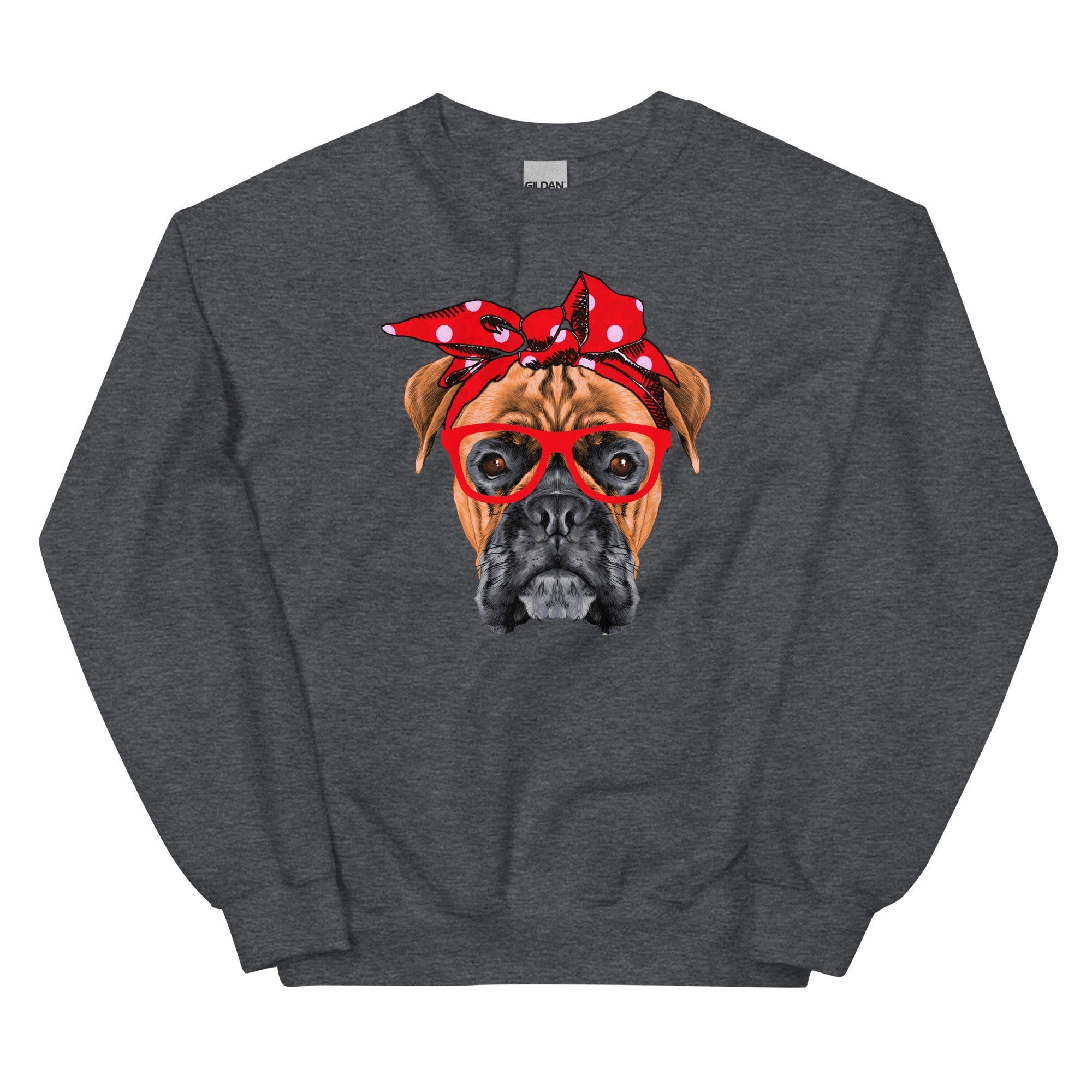 Boxer Mom Cute Face Unisex Sweatshirt