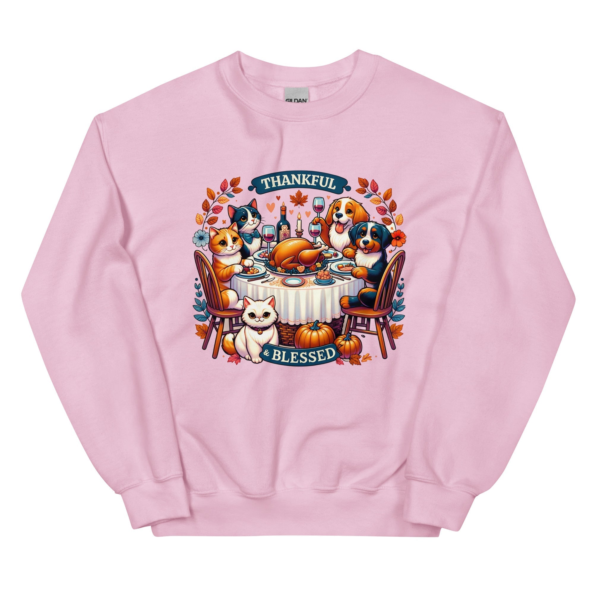 Thankful & Blessed for Pets Sweatshirt for Dog Lovers