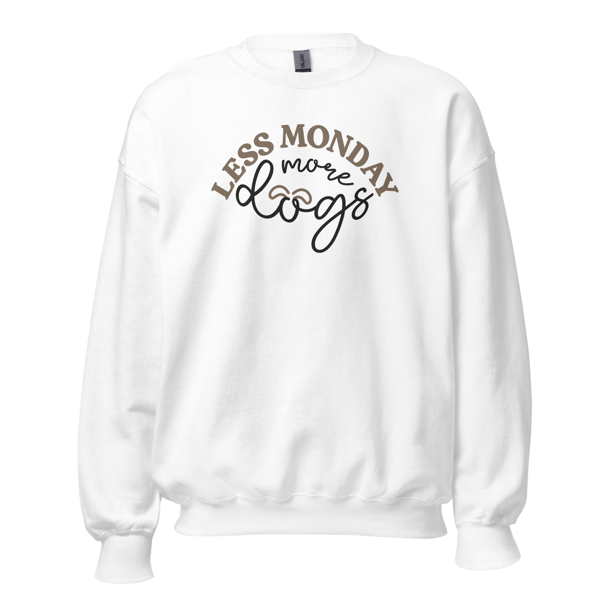 Less Monday More Dogs Sweatshirt for Dog Lovers
