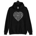 Dog Heart Word Art Unisex Hoodie