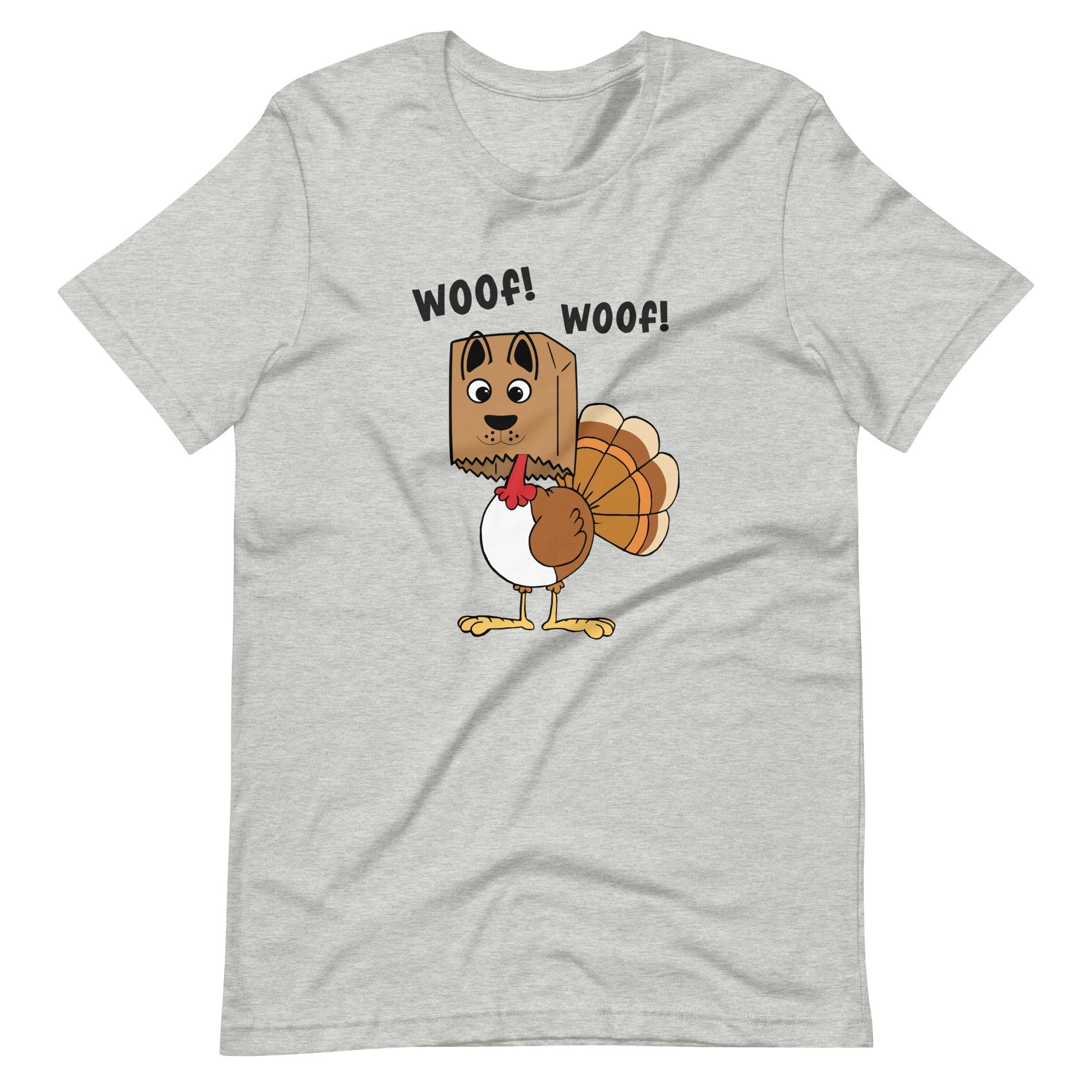 Woof Woof Turkey Dog Thanksgiving T-Shirt